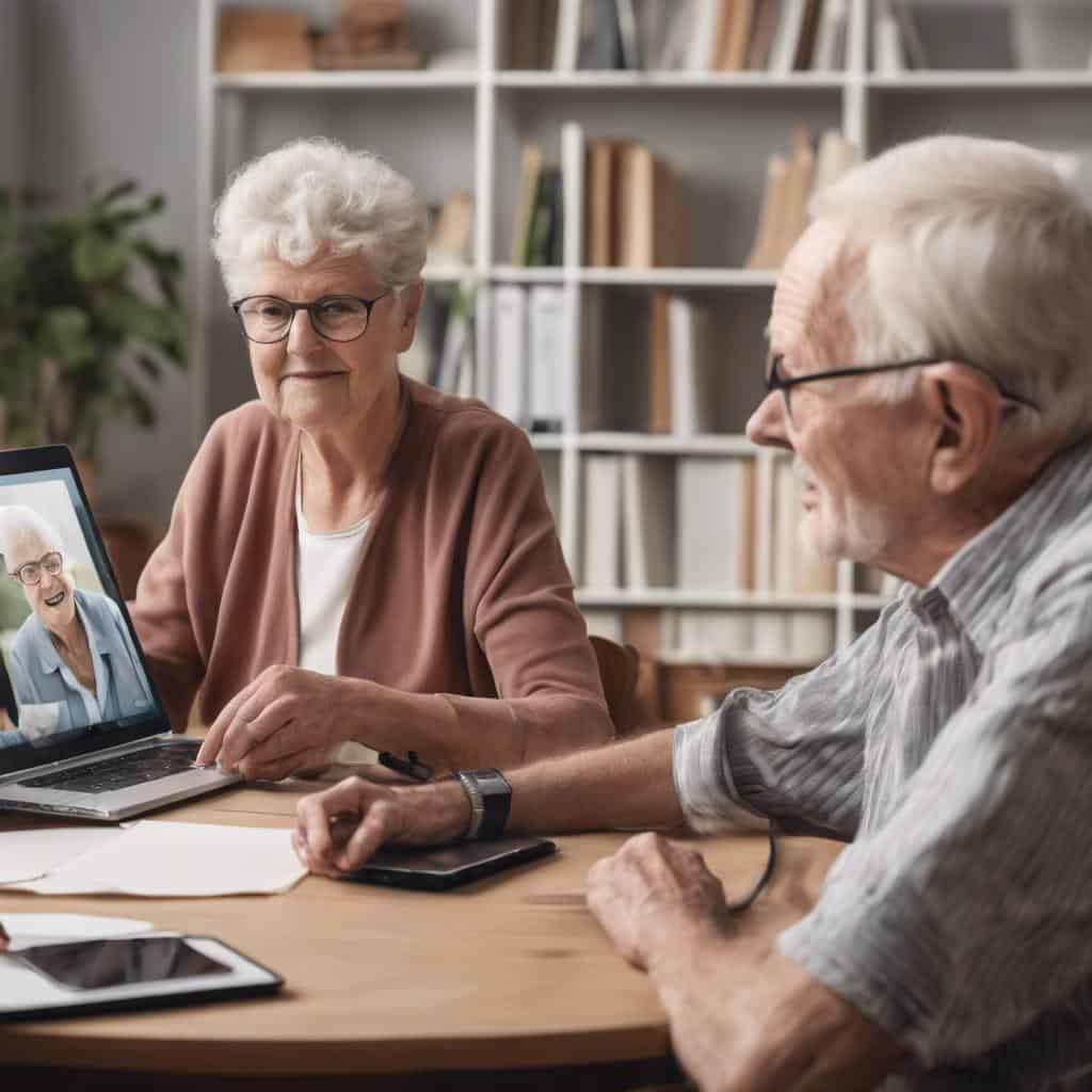 Videoconferencias con personas mayores como profesores de idiomas